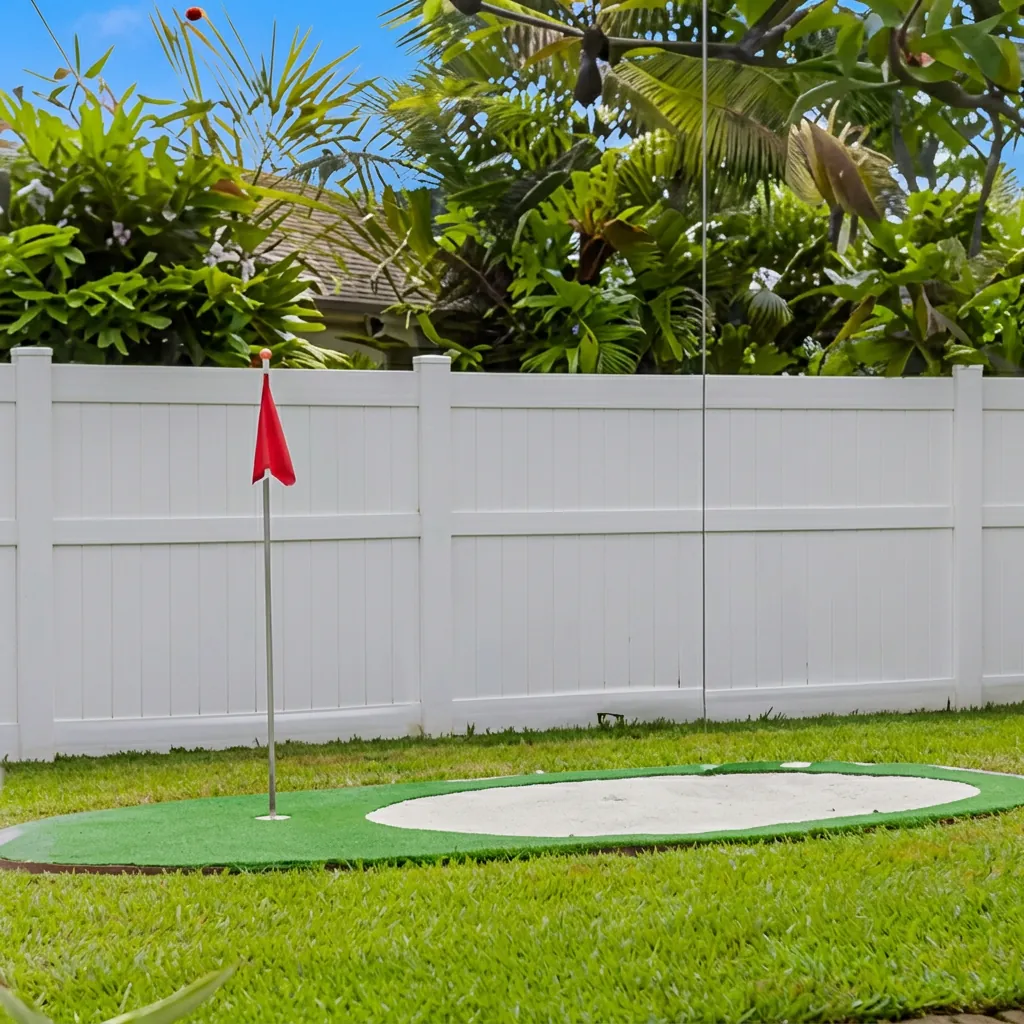 Mini golf in the yard